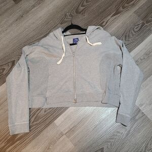 Without Walls Gray Zip-Up Hoodie Size M